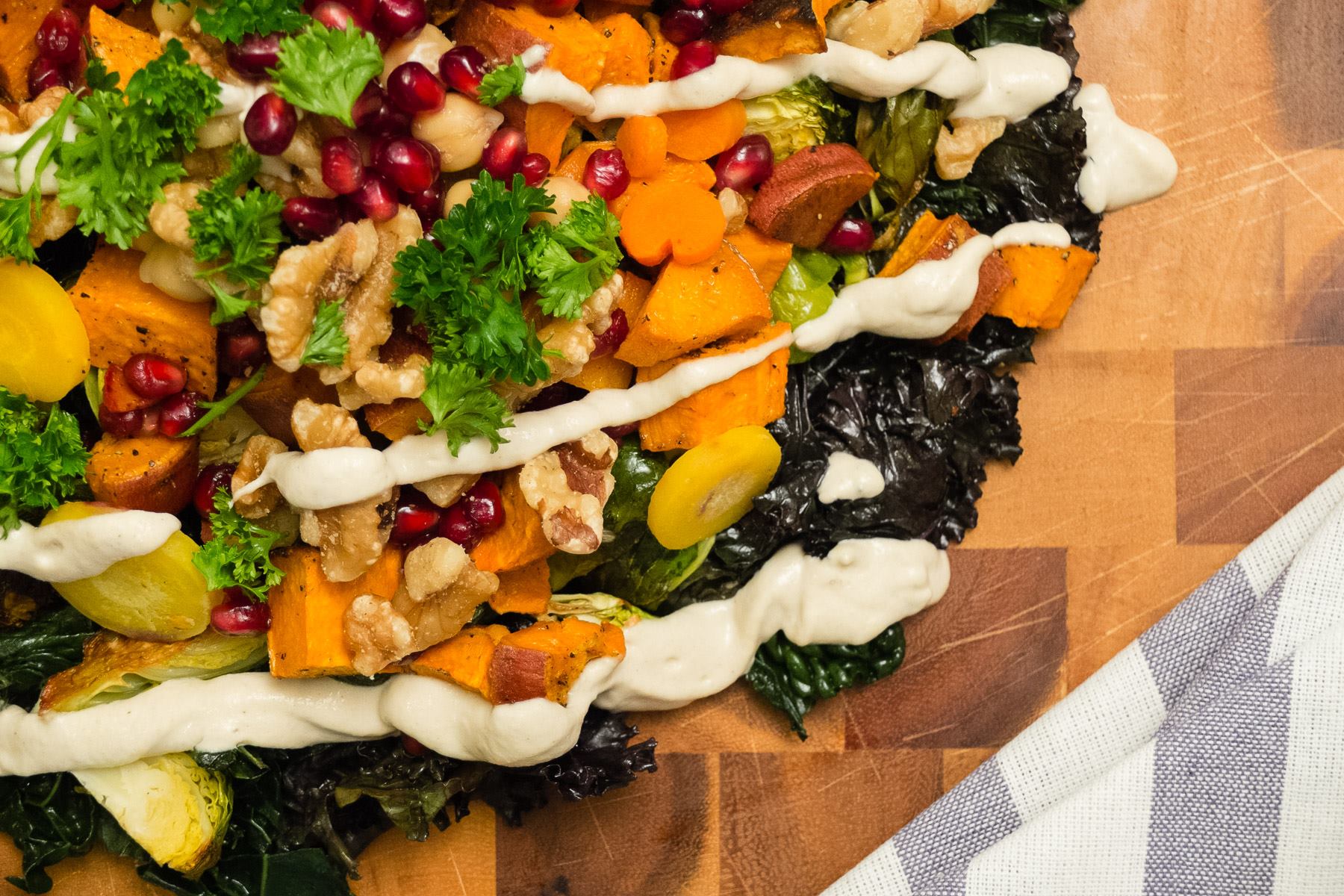 Simple Roasted Vegetable Salad Board