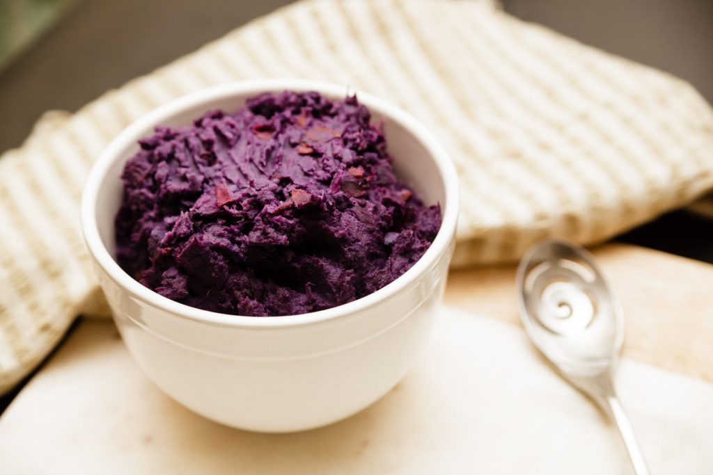 Mashed Okinawan Sweet Potatoes Hannah Larson